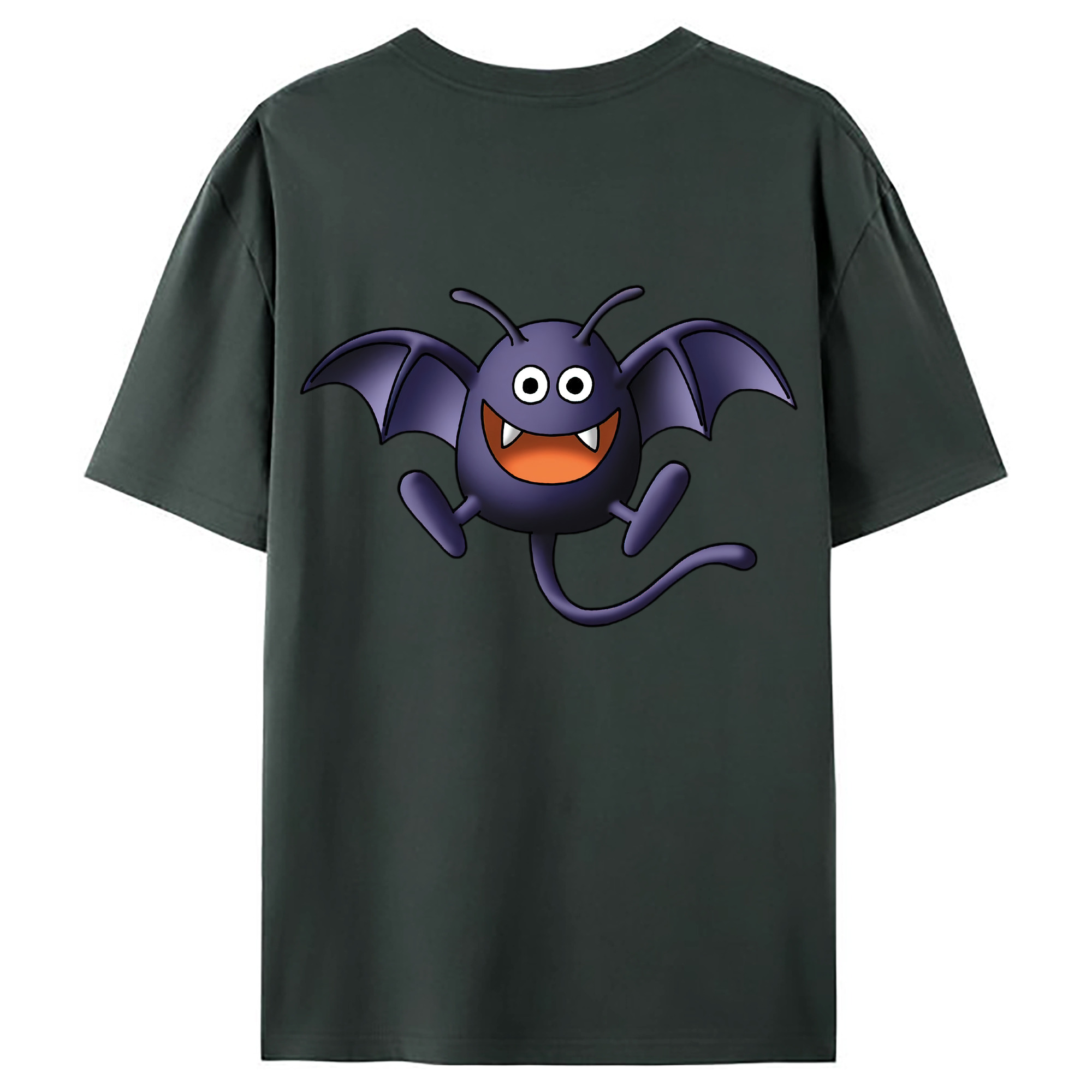 （画像用） ドラゴンクエスト Doragon Kuesuto Dragon Quest 綿100％ メンズ半袖Tシャツ（バックプリント） 通気性